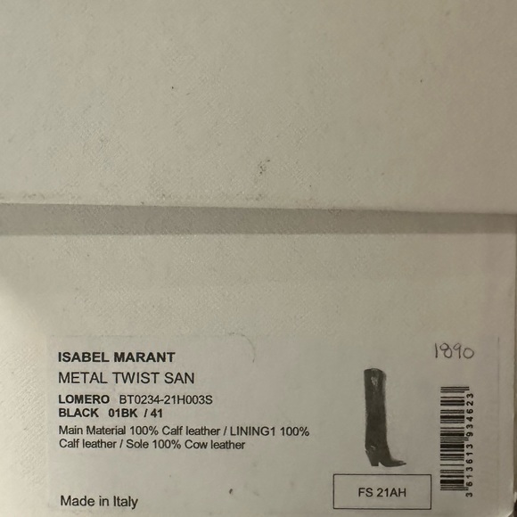 Isabel Marant
Lomero Calfskin Western Knee Boots Size 41 - Picture 14 of 14